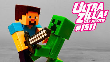 MATTEL MINECRAFT CAVES & CLIFFS STEVE & CREEPER REVIEW!