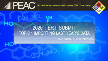 2019 Tier2Submit Program: Topic 1. Importing data from the previous report