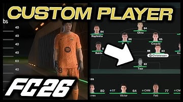 FC 26: How To CREATE CUSTOM PLAYERS & TRANSFER Them!