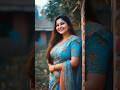Cute Face Saree Fashion with Smile