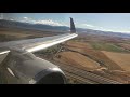 United Airlines 737-900ER landing in Bozeman, MT (BZN)
