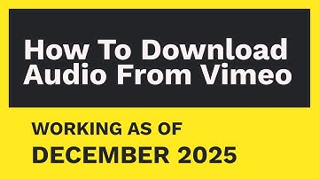 How to Download Audio From Vimeo [DEC. 2025]