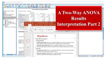 Two-Way ANOVA in SPSS Results Interpretation Part2
