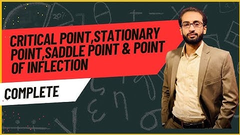 Critical point | Stationary Point | Saddle Point | Point of inflection | M.K.F.A