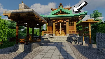 マイクラ建築 街中の小さな神社の作り方 マイクラ和風 マイクラ神社 ゆっくり実況 
