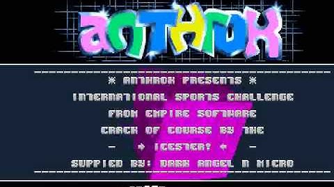 AMIGA OCS CRACKTRO ANTHROX International Sports Challenge 1992Empirecr ATXDisk 1 of 4 adf