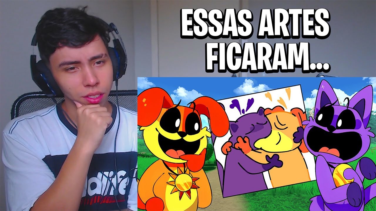 REACT DogDay e CatNap REAGEM As ARTES de Poppy Playtime 3!