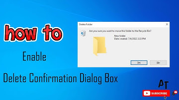 How to Enable Ask Before Delete Confirmation Dialog Box In Windows 10 | Azar Tech
