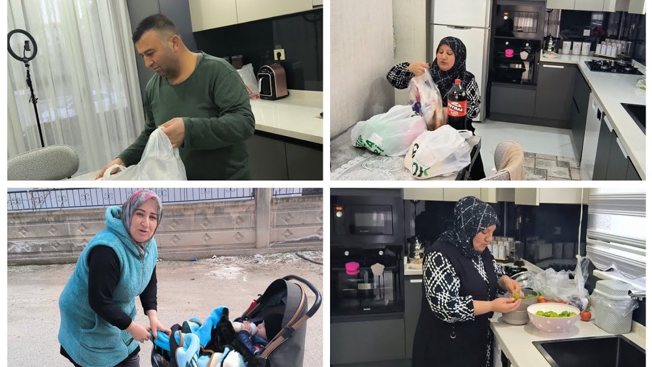 RAHİMEMİN ELLERİNE SAĞLIK YİNE DÖKTÜRMÜŞ♥️BUGÜN ELMAS BACIMLA İYİ GEZDİK NELER ALDIM⁉️İFTAR YEMEĞİM👍