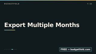 EveryDollar CSV Export: Premium-Only, One Month Limit