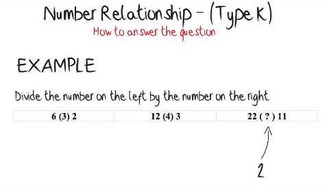 11 Plus - Number Relationship (Type K): Eleven Plus Exam Tips