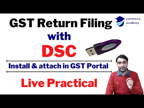 How to attach DSC on GST Portal | How to use DSC | How to install DSC and configure on GST Portal