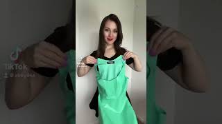 Latex green dress transition ￼