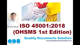 ISO 45001:2018/Occupational Health & Safety Management System/ISO/QDS/ Quality Documents Solution