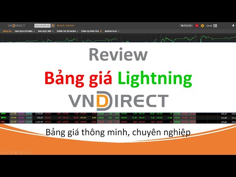 Bảng giá chứng khoán Lightning của Vndirect