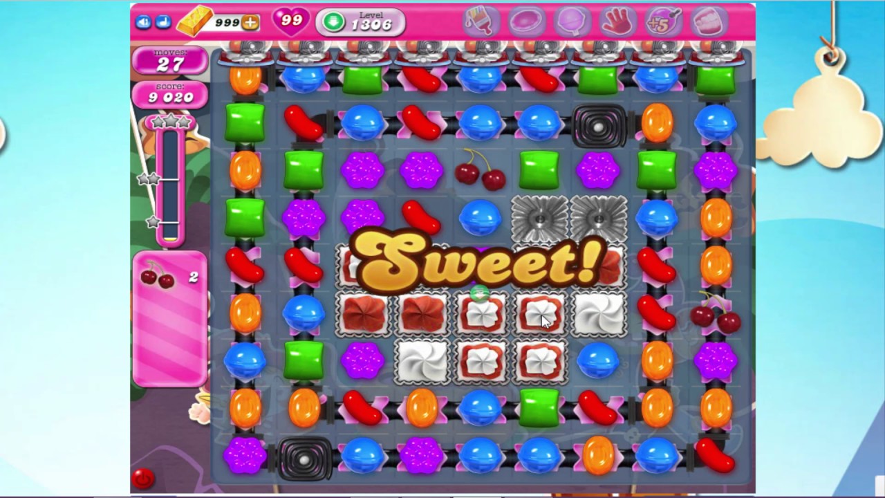 Candy Crush Saga level 1306 YouTube