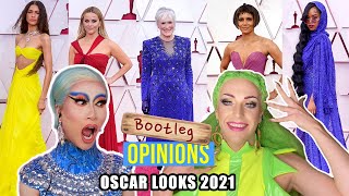 Drag Queens Review Oscar Looks 2021 on Bootleg Opinions