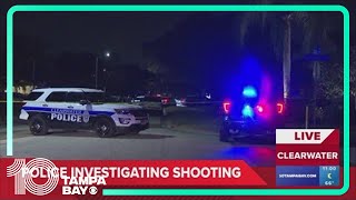Police on the scene of a shooting in in Pinellas County