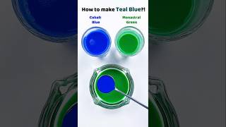 How to make Teal Blue?! #colormixing #satisfying #asmr #watercolor