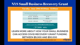 NYS Small Business Recovery Grant