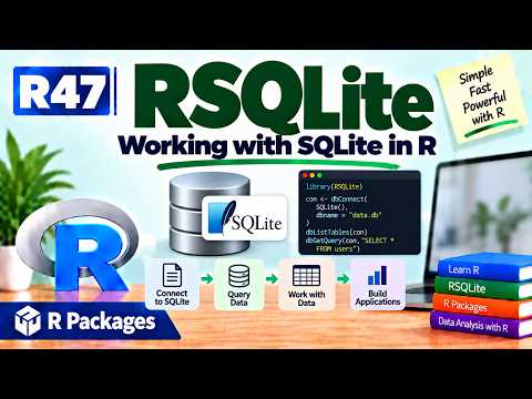 R47 | RSQLite — Working with SQLite in R | R Packages | Uplatz