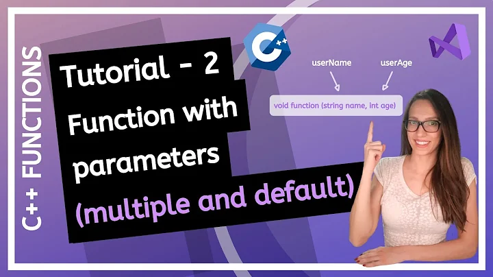 C++ FUNCTIONS (2020) - What is function parameter/argument (multiple, default) PROGRAMMING TUTORIAL