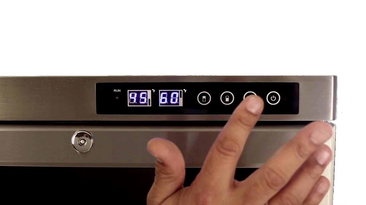 EdgeStar 34 Bottle Free Standing Dual Zone Wine Cooler- CWF340DZ - YouTube