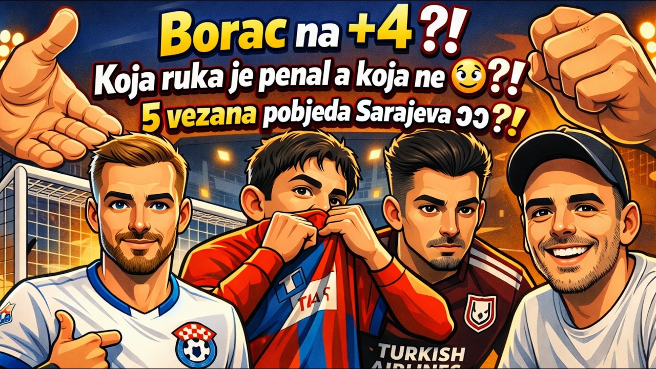 Borac na +4 👀⁉️ Sta je ruka a sta NE 🤷‍♂️⁉️ Posusju velika 3 boda 👀⁉️ Sarajevo na pogon Ljajica 👀⁉️