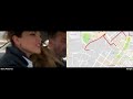 Baby Driver's opening car chase, mapped