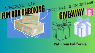 Thred Up Fun Box Unboxing  & Reached 300 Subscribers for a Giveaway !!!