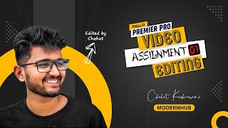 Video Editing Tutorial: Assignment 1 (Premiere Pro) | @TharunSpeaks
