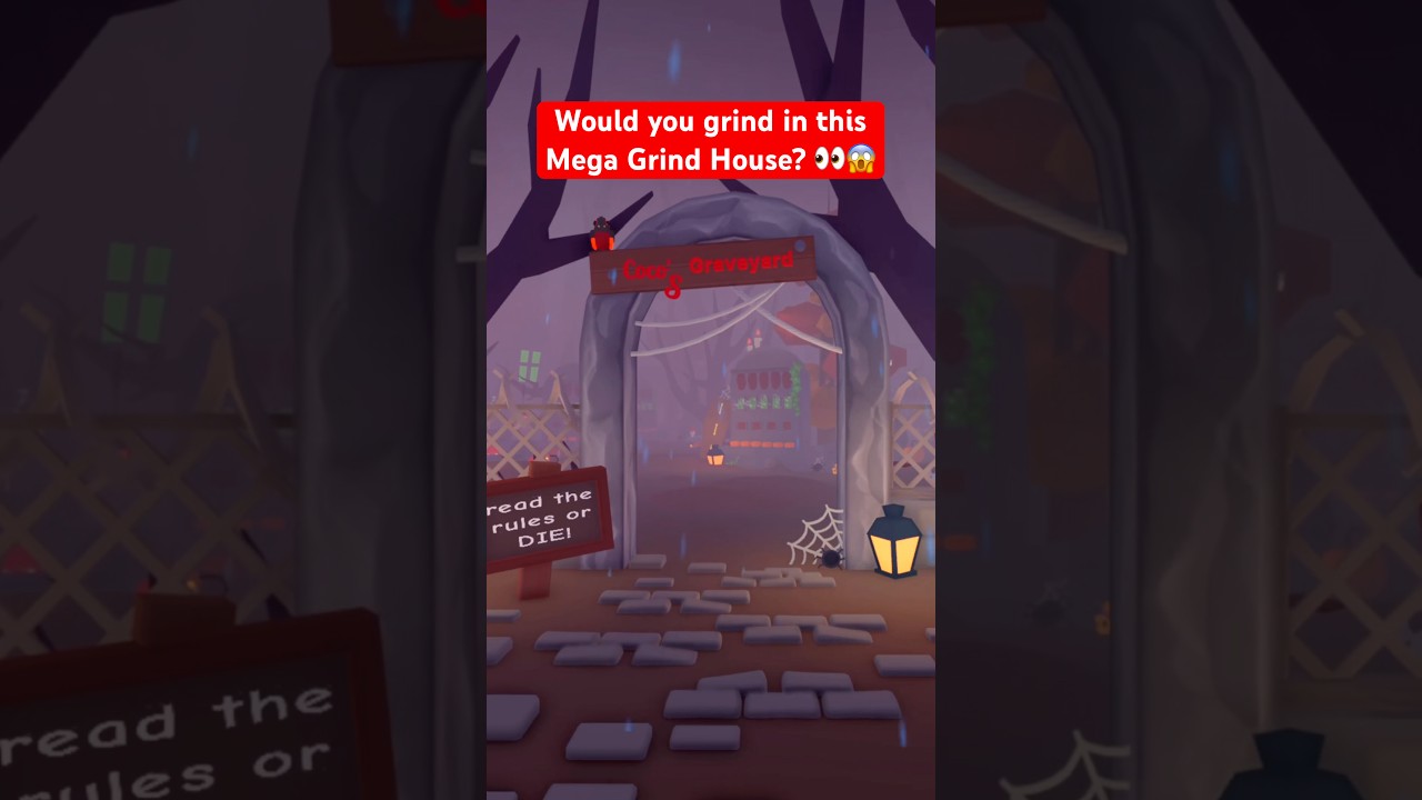 Watch how I built this Graveyard Mega Grind House in Adopt Me! #adoptme #cocogrindclub