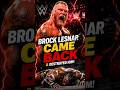 BROCK LESNAR CAME BACK & DESTROYED HIM 😱🔥 | WWE RAW #BrockLesnar #WWE #Shorts