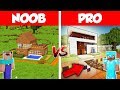 Minecraft NOOB vs PRO: SAFEST MODERN HOUSE BUILD CHALLENGE in Minecraft / Animation