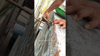 Leveling the tip for plastering #construction #shortvideo #work