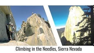 Climbing at the Needles, in the Sierras