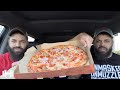 Eating Blaze Pizza 'Meat Eater Pizza'