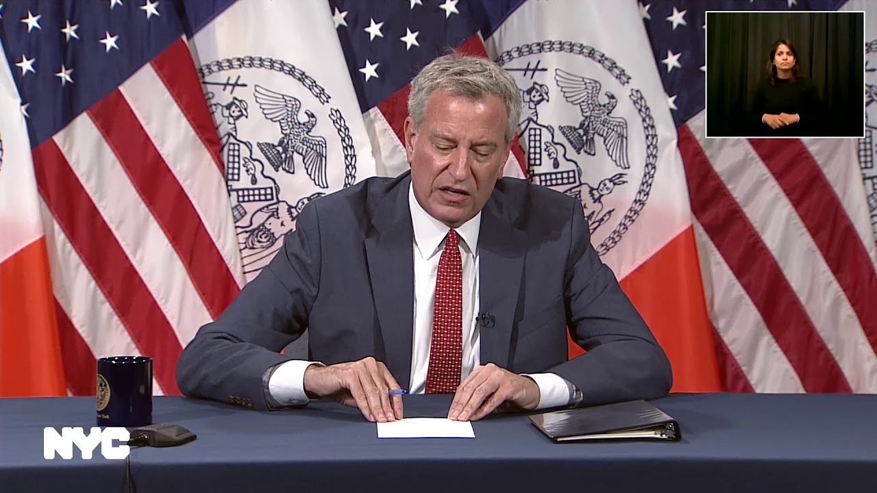 Mayor de Blasio Holds Media Availability