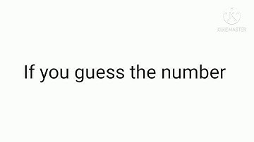 If you guess the number you will get pinned