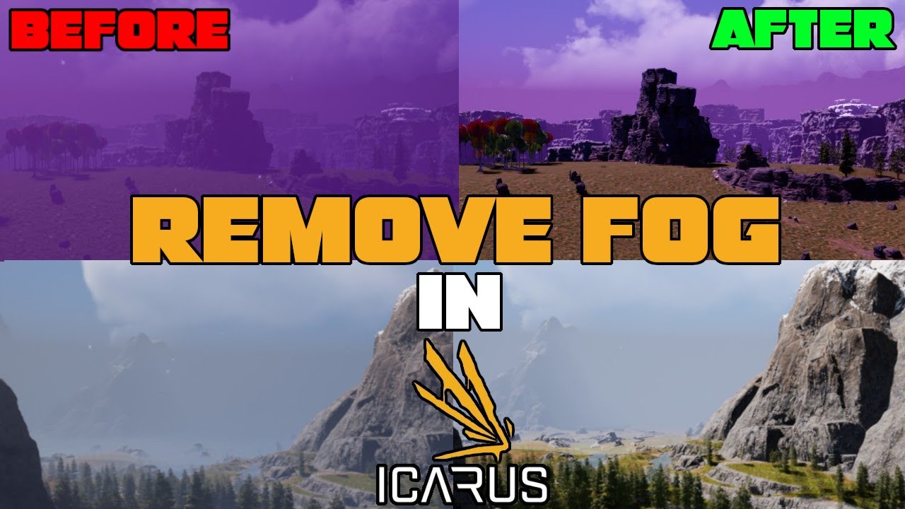 How to Remove ALL Fog From Icarus in Prometheus New Frontiers, Styx & Olympus - No Mods to Install!