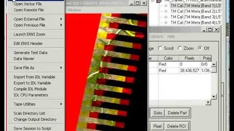 Radiometric calibration - subset via roi