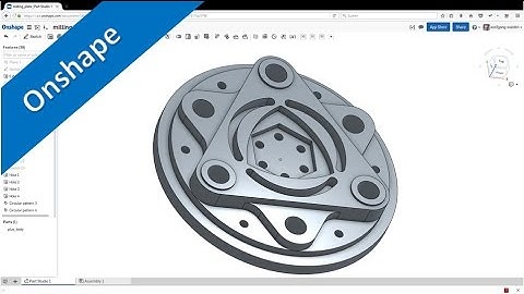 5.4 Fraesplatte - Milling plate - Onshape Training Part Design