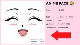 17 Anime Faces in Roblox 