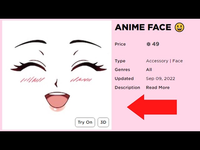 Anime Face - Roblox