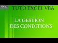 Excel vba  les conditions  if elseif and or et end if