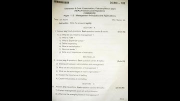 #BNU #Management Principles and Applications year 2024 NEP