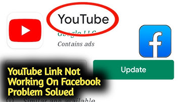 Fix YouTube Link Not Working On Facebook Problem Solved