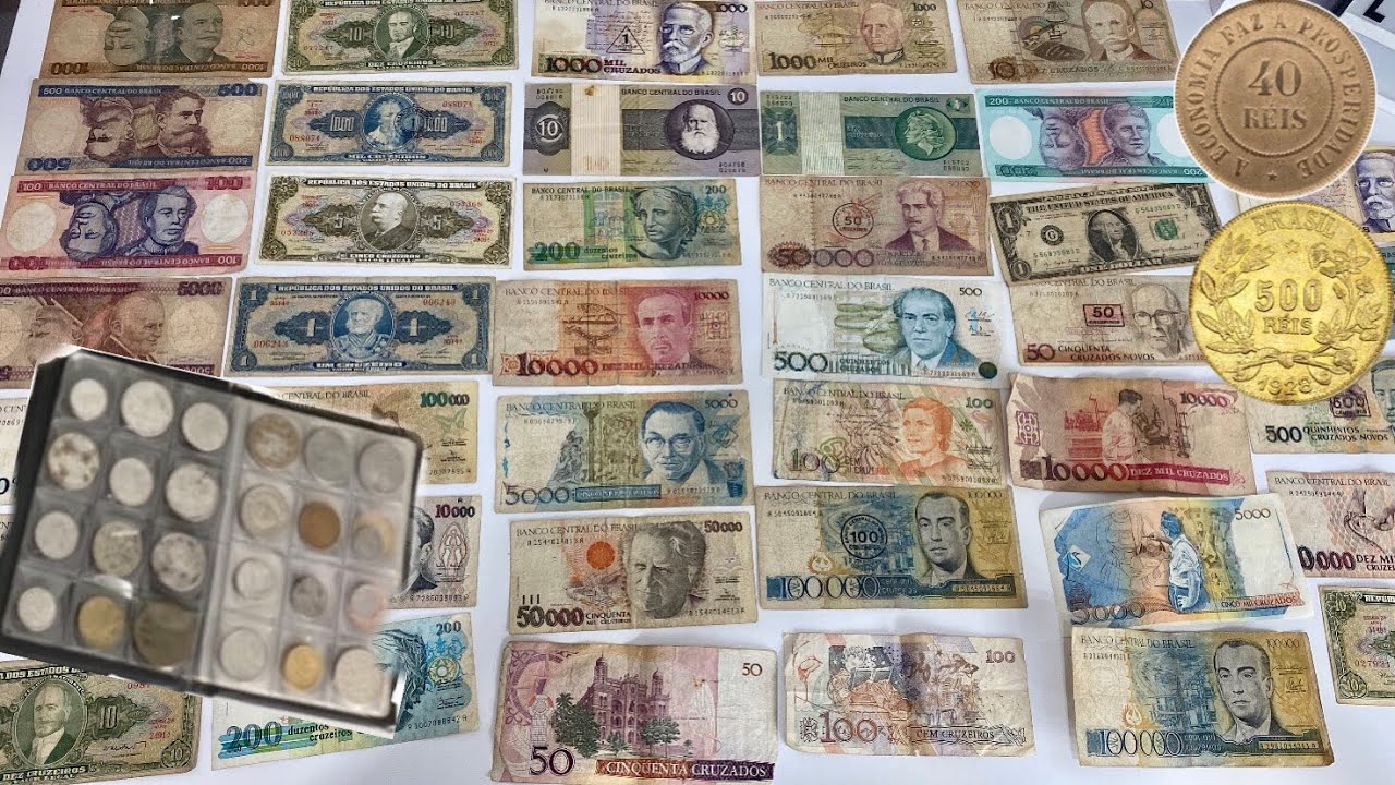Tour pela coleção de moedas e cédulas antigas💵🪙 