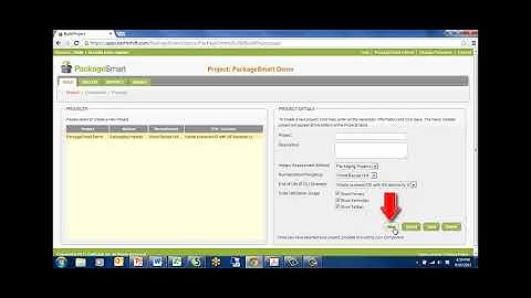 PackageSmart How to select or create a project