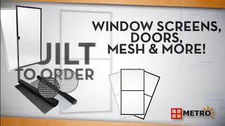 Metro Screenworks Window Screen Brand Video